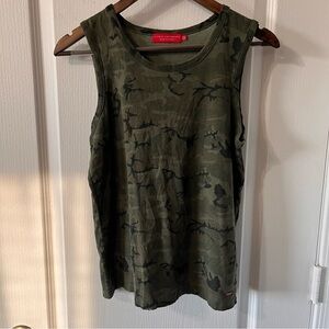 n:Philanthropy Camo Distressed Tank Top Size XS